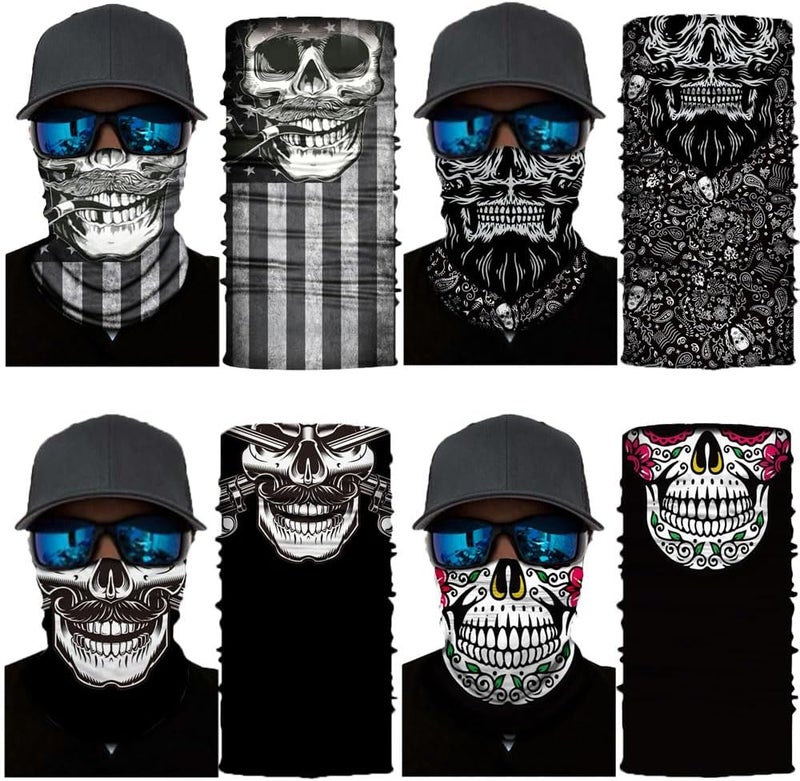 SIDAZON Neck Gaiter Mask,UV Protection Bandana Gator Face Cover Covering Mask,Tube Scarf,Neck Warmer Balaclava,Headband - Image 2